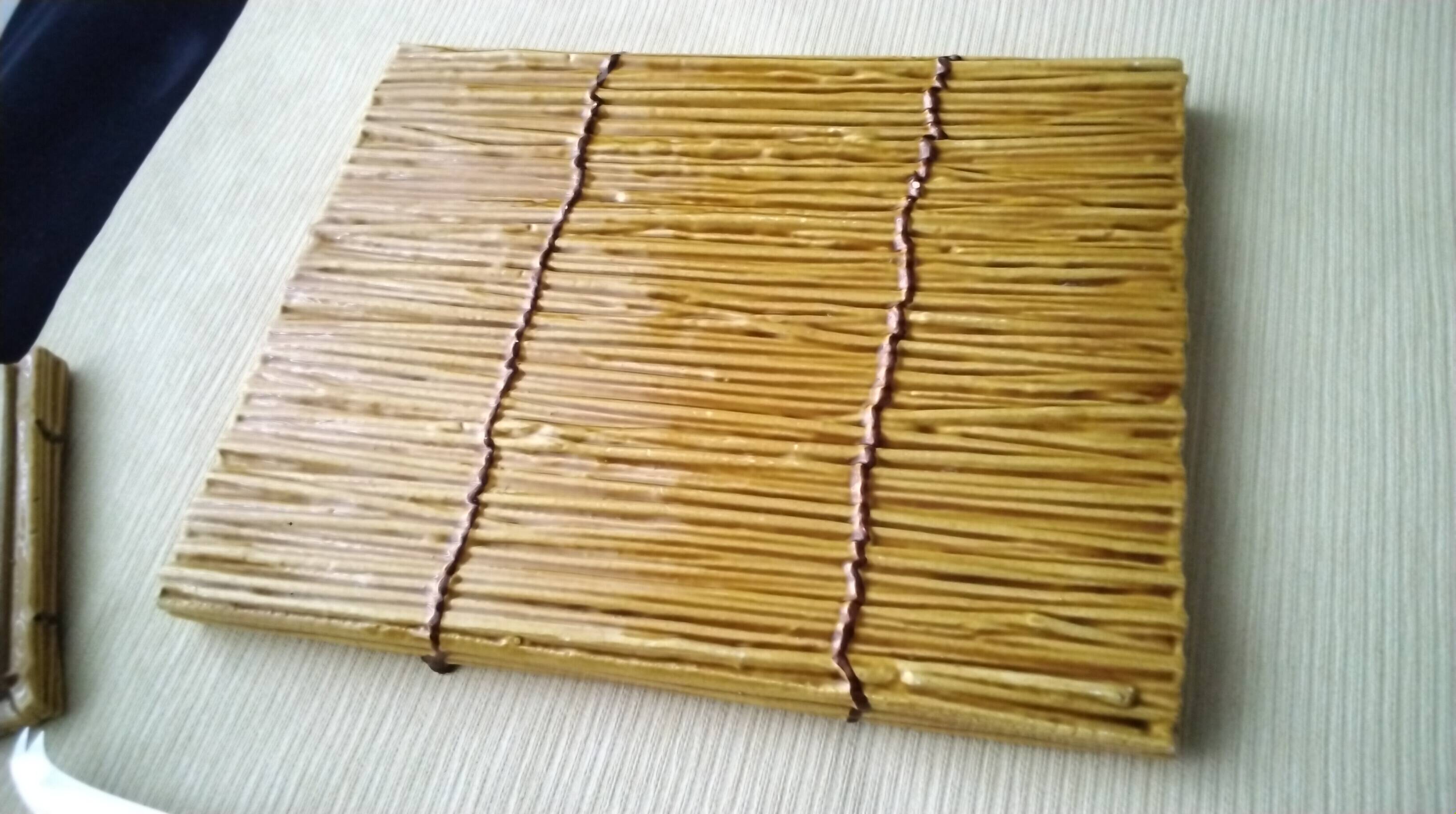 Cheese board and matching butter dish, Vallauris ceramic