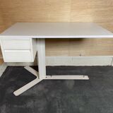 White melamine desk published by Roche&Bobois around 1970.