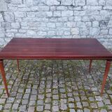 Table danoise en palissandre de Rio à allonges 1960