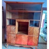 Bookcase display case vintage shelf 1950/60