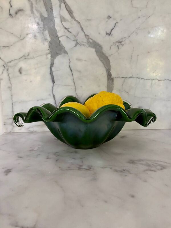 Vide-poche ''Mouchoir'' en cristal de Murano - 1970.