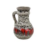 Fat Lava Design Vase West Germany Pottery Scheurich Lora 496-18