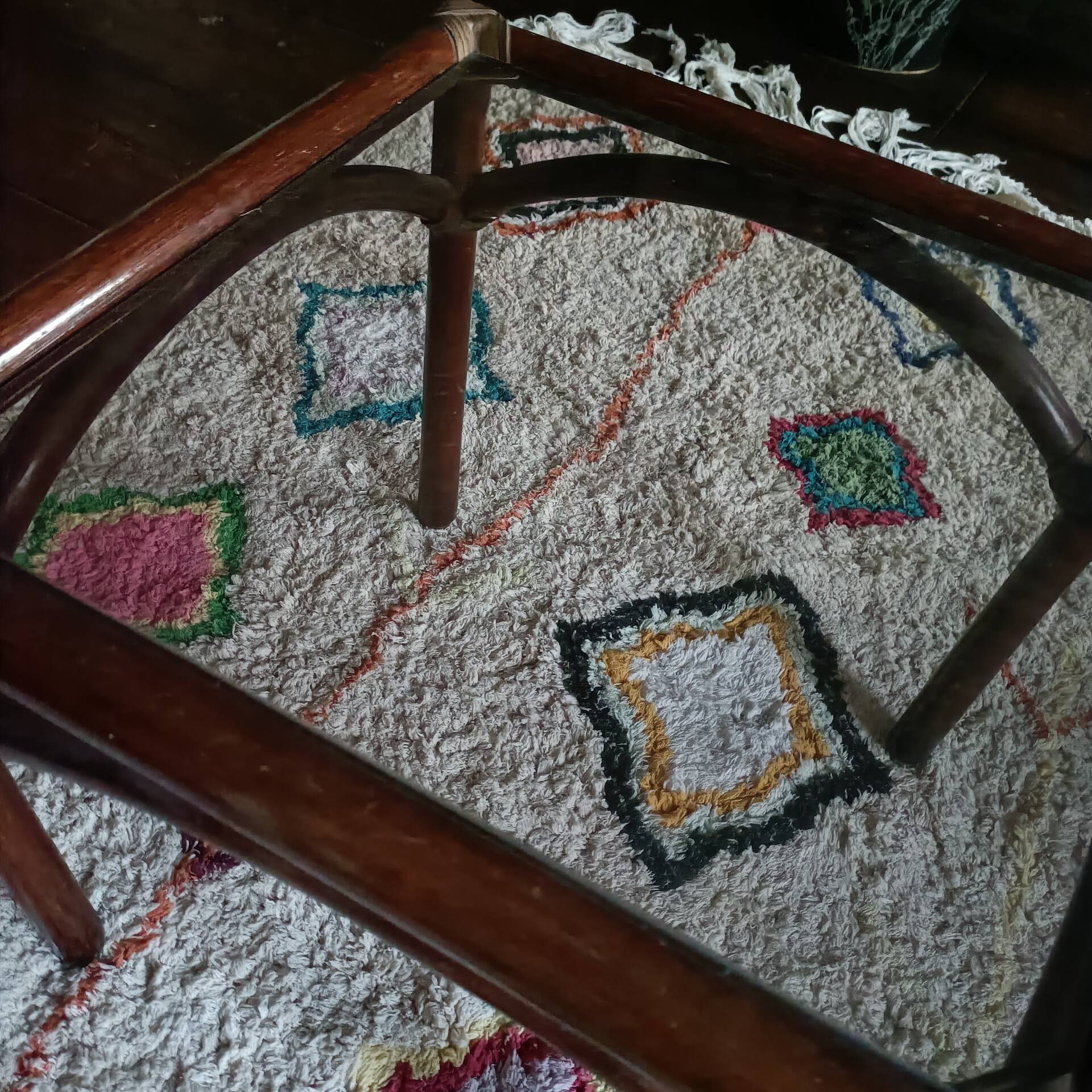 Side table, rattan accent table