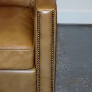 Halo Viscount Two-Seater Sofa in Tanned Leather by Timothy Oulton