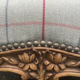 Pair of re-tapised Louis XV convertible chairs