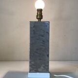 Pied lampe en inox design annees 70
