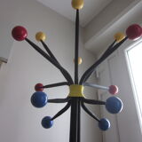 Vintage coat holder has 12 balls