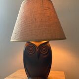 Vintage ceramic owl lamp