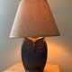 Vintage ceramic owl lamp