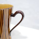 Vintage ceramic pitcher by the Sarreguemines manufacture
