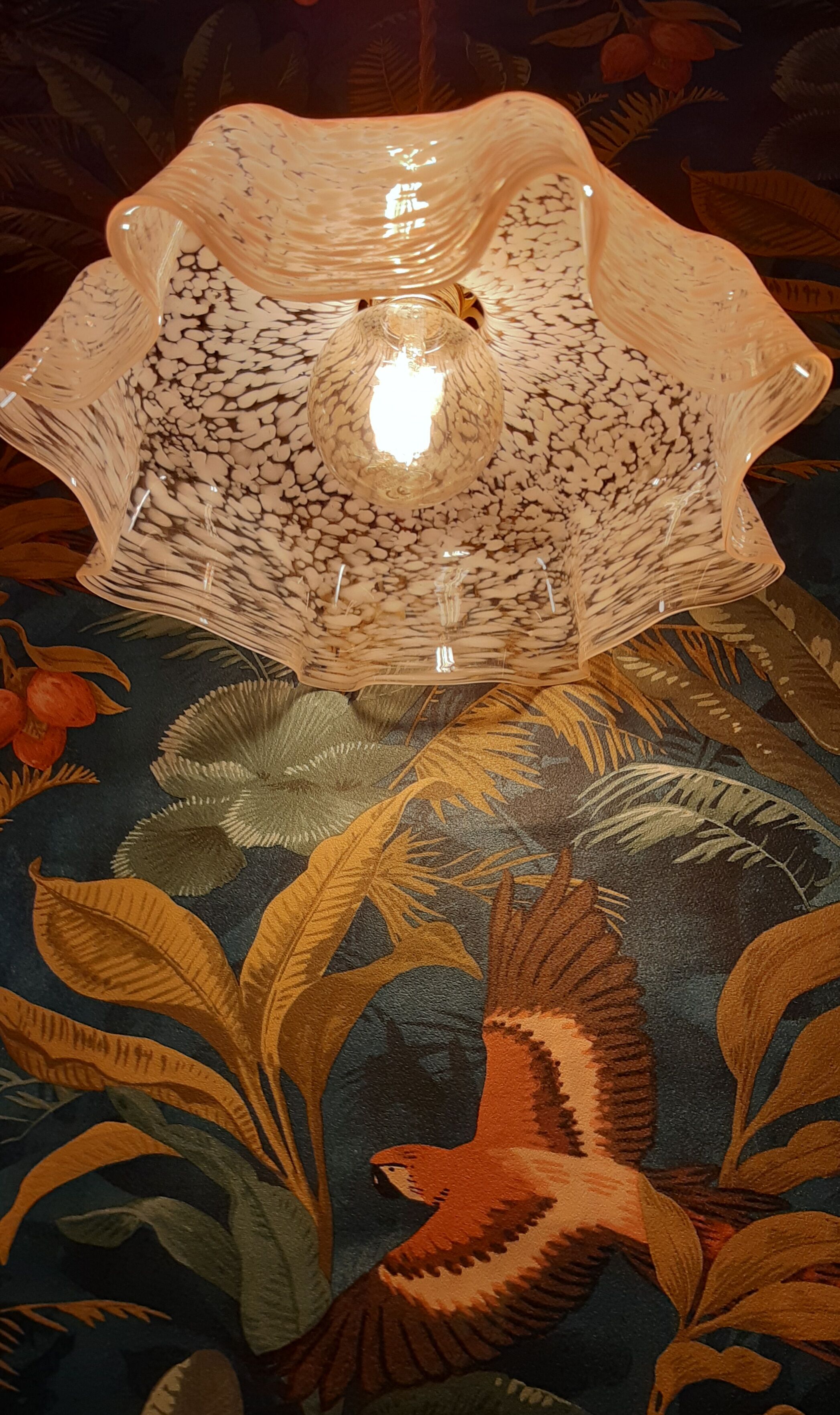 Clichy vintage glass suspension