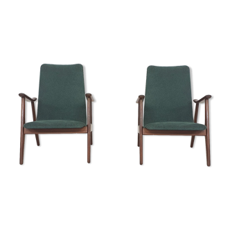 Set of two Louis van Teeffelen for Webe lounge chairs, The Netherlands 1960's