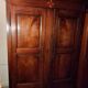 18th-century Malouine wardrobe, in walnut.