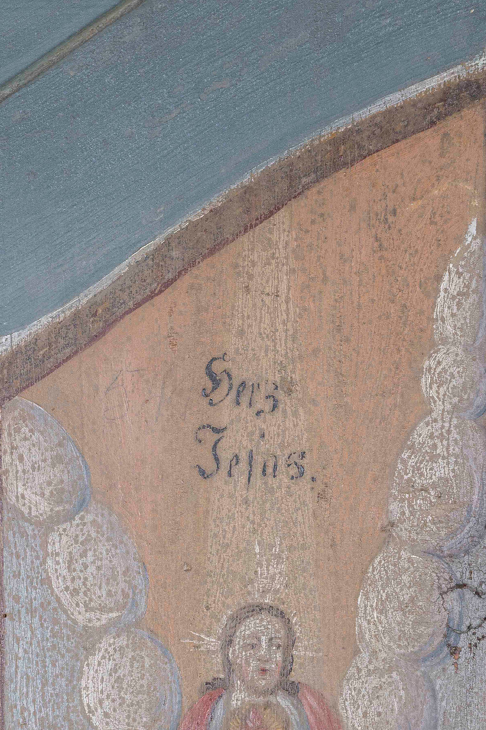 Painted German wardrobe