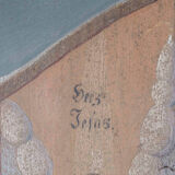 Painted German wardrobe