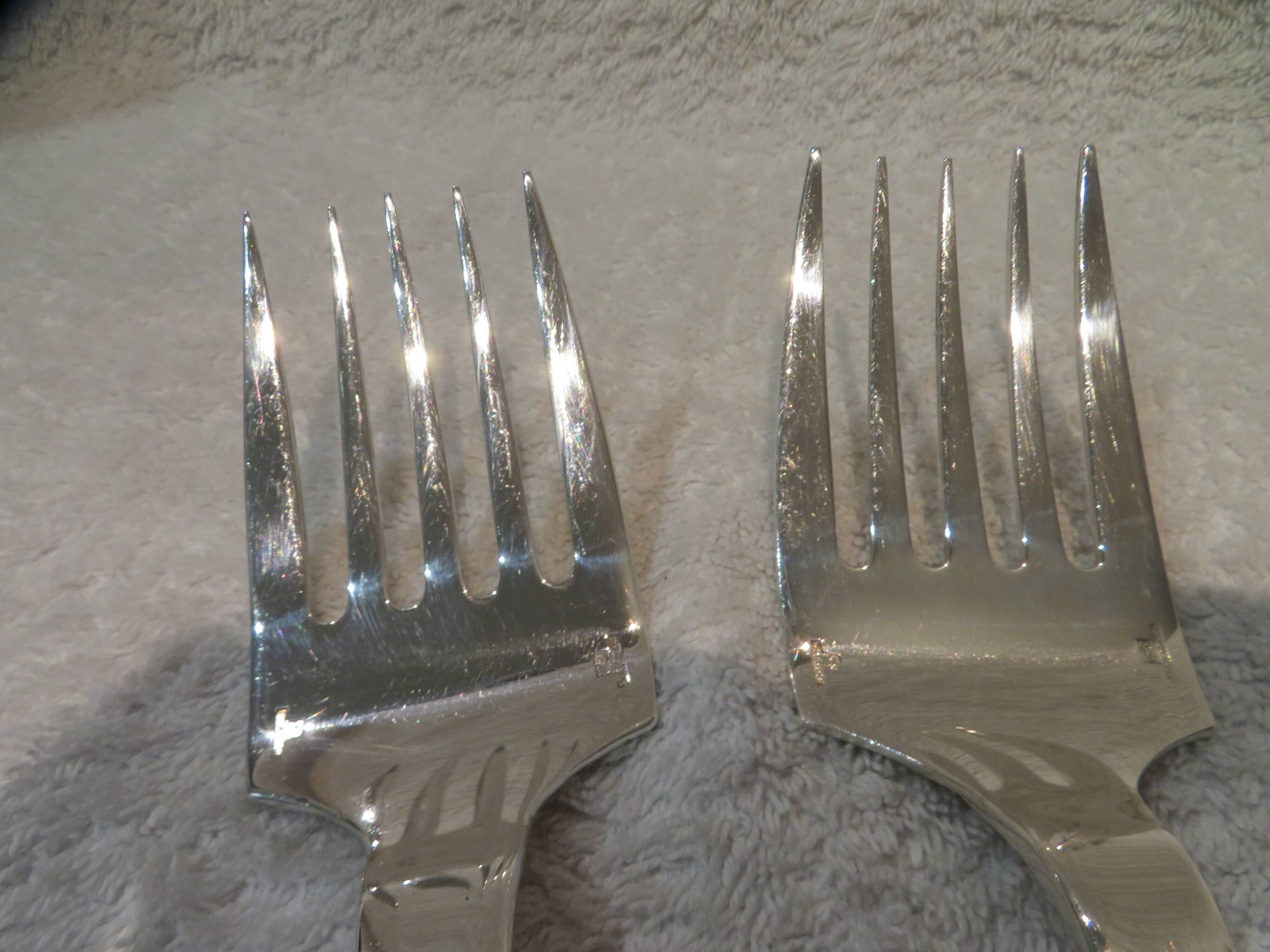 Christofle Concorde silver-plated fish serving fork