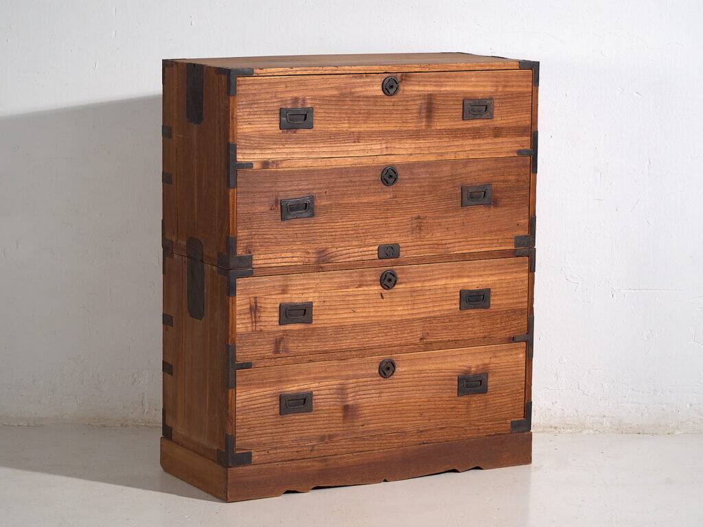 Old Japanese Tansu merchant chest – Taishō / Shōwa period (c. 1912-1945) #36