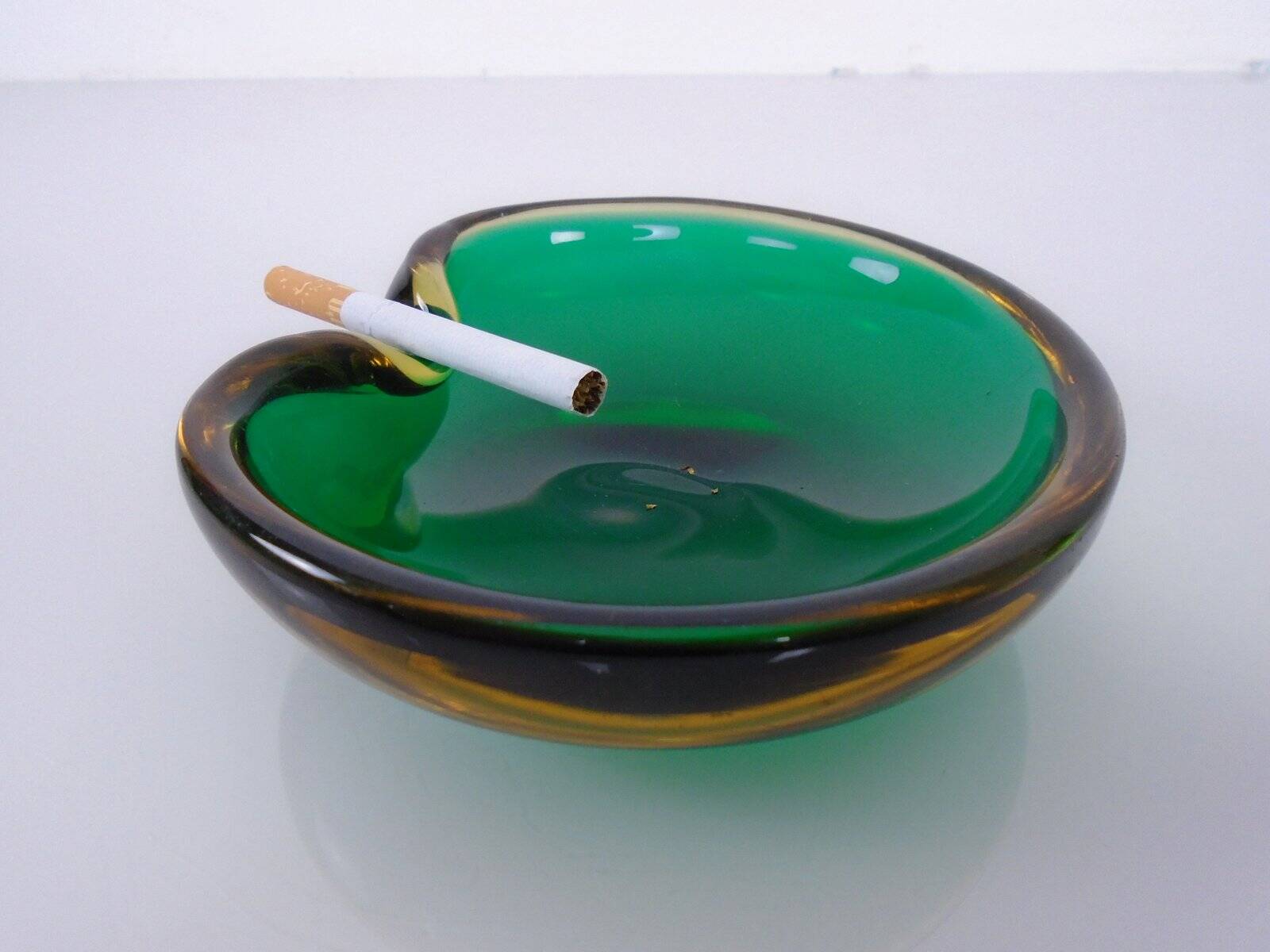 Submerged Murano Glass Ashtray, Italy, 1960s