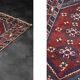 Vintage Red Hand-Woven Oriental Afghan Rug, 1970s
