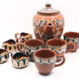 Tea or coffee set and handmade ceramic liquor from Bulgaria