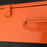 Orange metal box