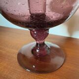 Large bubble glass tealight holder from Montauroux, 1960s
