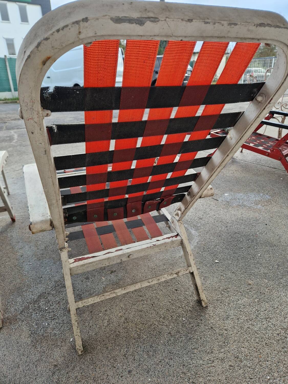 Two Deck Chairs From The Liner France