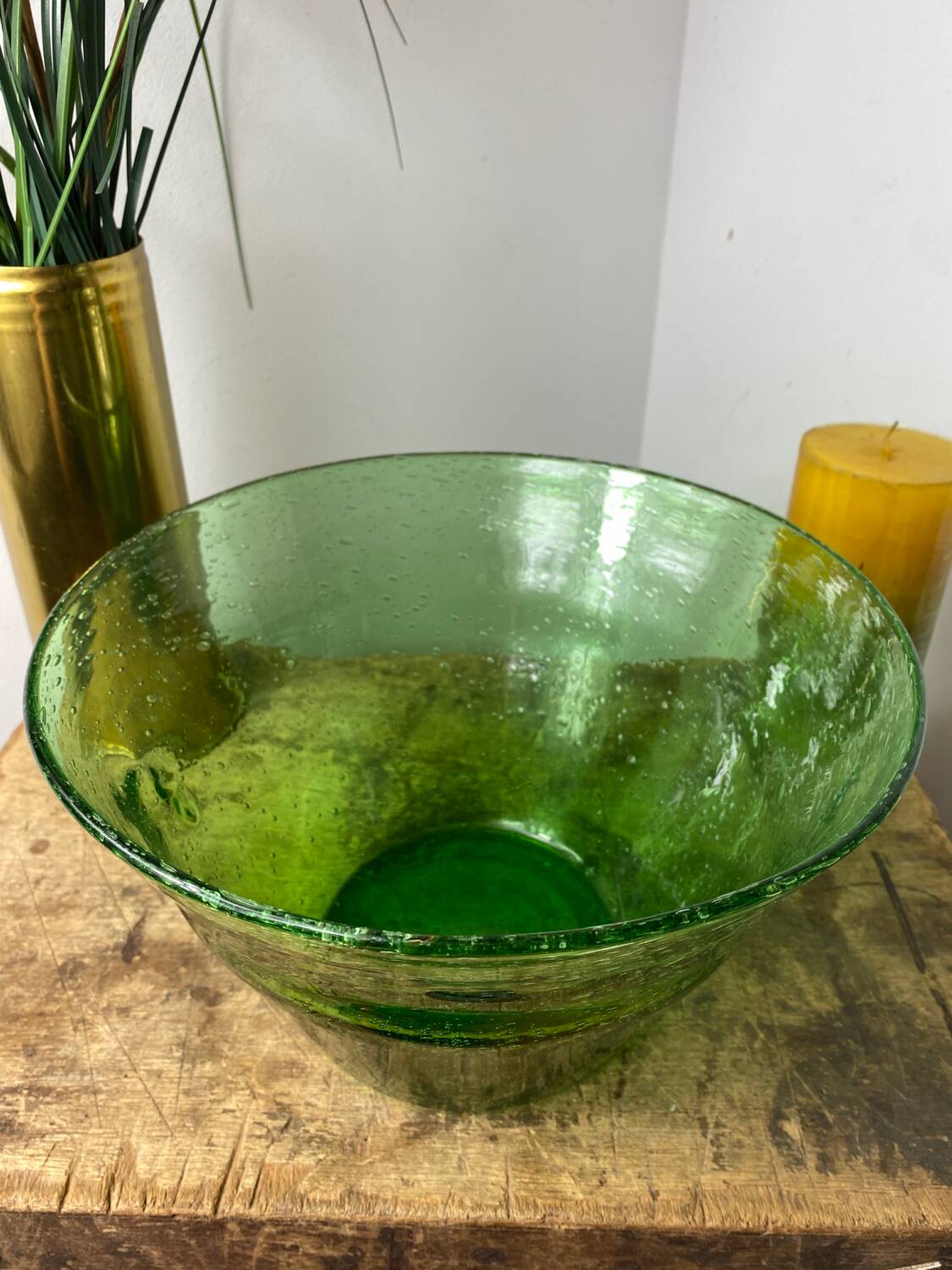 Saladier en verre bullé Biot