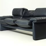 3-seater Leather Sofa Lugano by Erpo Int., Design 1985