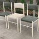 3 Scandinavian Baumann style chairs, steel and white and dark green crocodile leather