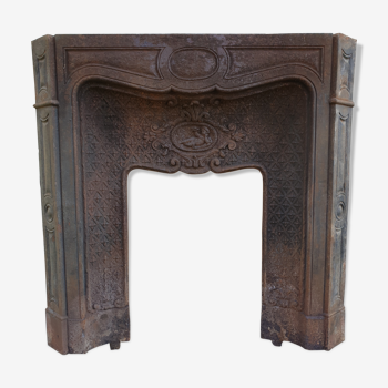 Cast-iron fireplace mantle