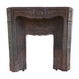 Cast-iron fireplace mantle