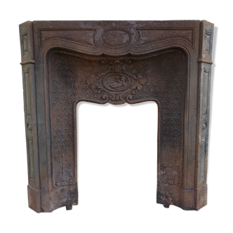 Cast-iron fireplace mantle