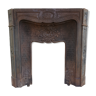 Cast-iron fireplace mantle
