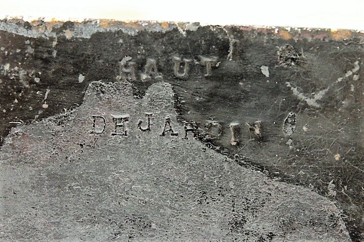 Plaque en métal émaillé années 40