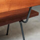 Solid teak bench, Netherlands, 1950s