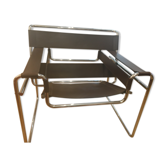 Marcel Breuer armchair 70/80 in brown leather