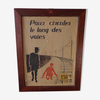 Affiche pédagogique années 60