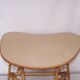 Rattan bamboo coffee table free form 50's