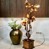 Gilded metal Florentine table or floor lamp by Hans Kögl, 1960s