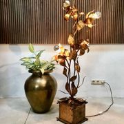 Gilded metal Florentine table or floor lamp by Hans Kögl, 1960s