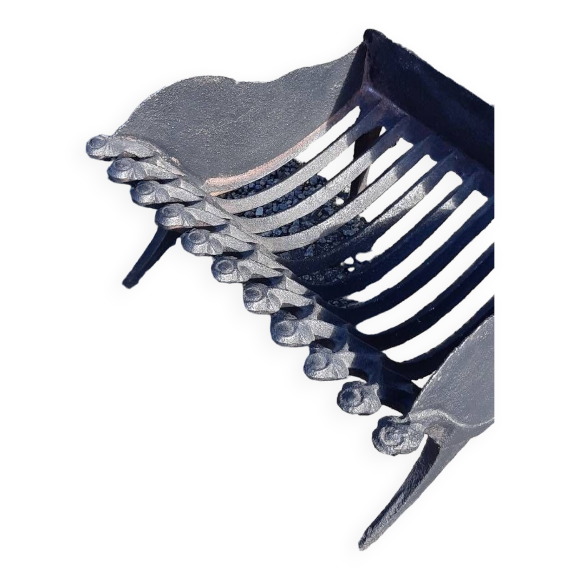 Log holder fireplace cradle