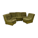 Vintage Xl element sofa moss green 60s