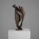 Abstract constructivist iron sculpture, signed CH, Netherlands, 1960s – II