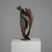 Sculpture en fer constructiviste abstraite, signée CH, Pays-Bas, années 1960 – II