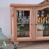 Vintage light wood display case
