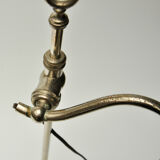 Desk lamp articulated and chrome with a Tulip glass