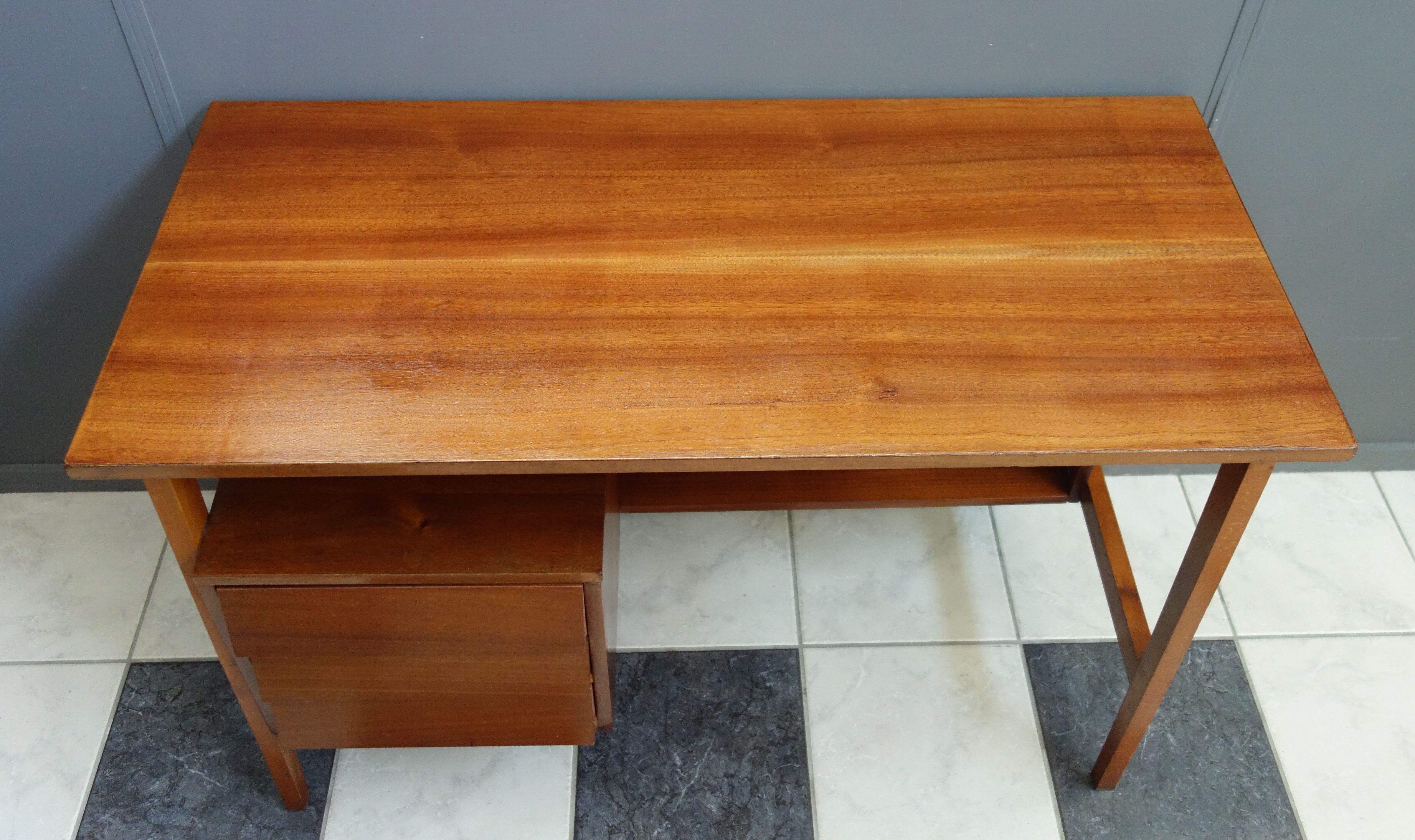 Scandinavian style wood desk 1960s