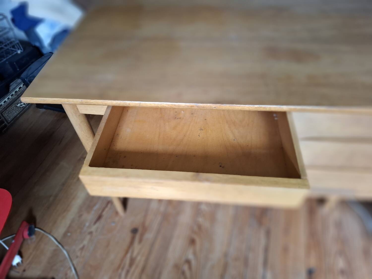 Solid oak desk from the 60s-70s.