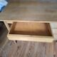 Solid oak desk, 1960s-70s